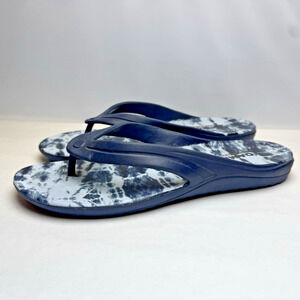 Skechers Foamies Thong Flip Flop Sandals Unisex 11" Length Blue Comfort Beachy